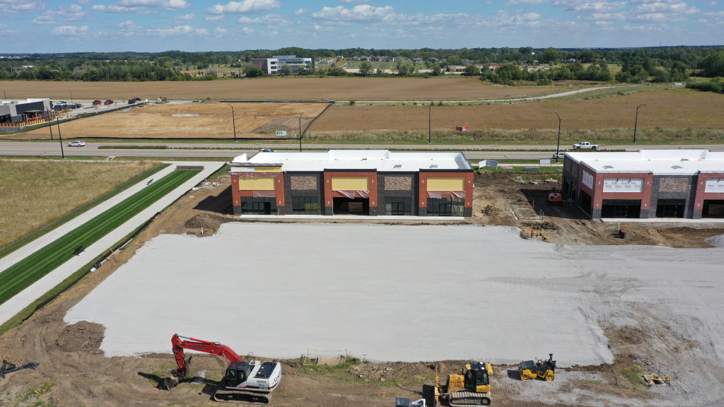 Aerial photo of 3220 and 3230 Redhawk Street buildings