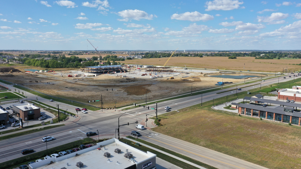 Sitework and construction at the University of Iowa Hospitals and Clinics new North Liberty facility